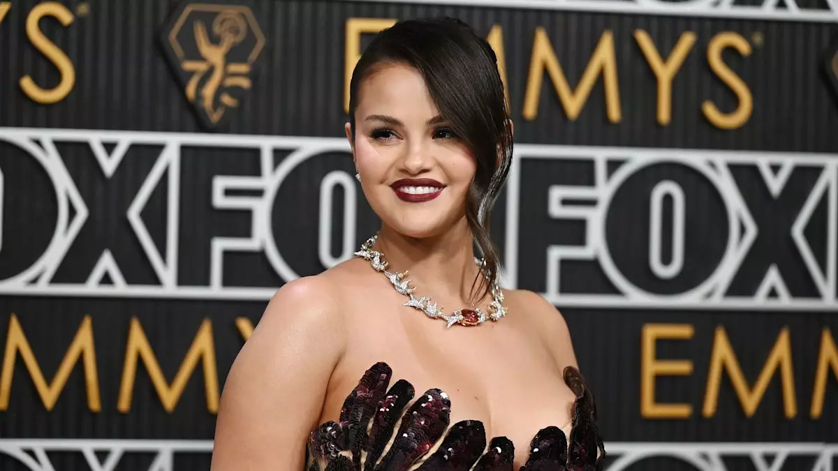 Selena Gomez Stuns in Taylor Swift-Inspired Gown at the Emmys