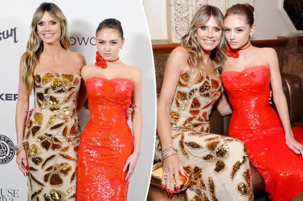 An Evening of Glamour: Heidi Klum and Daughter Leni Shine at the Art of Elysium’s Heaven Gala