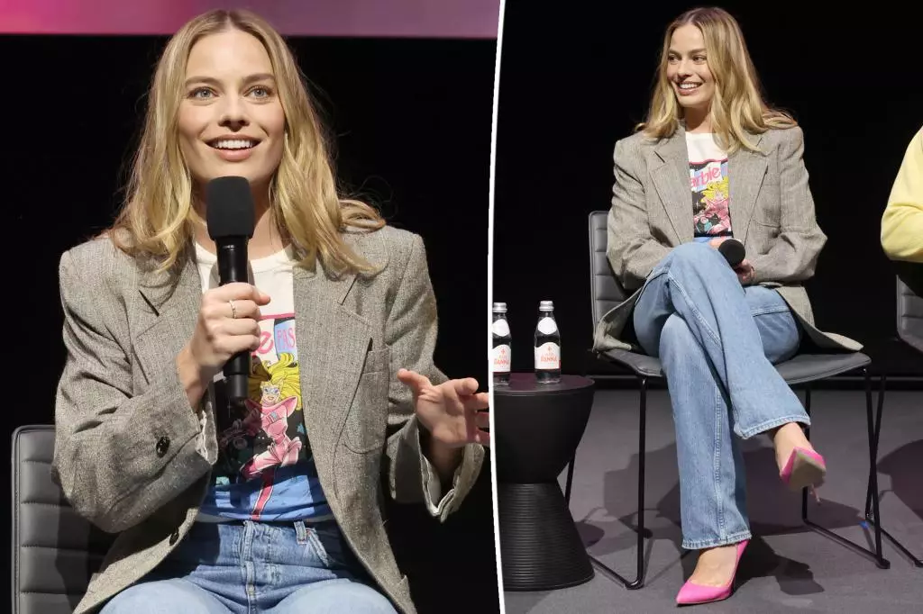 Breaking Barbie: Margot Robbie Rocks a Casual Look at “Barbie” Screening