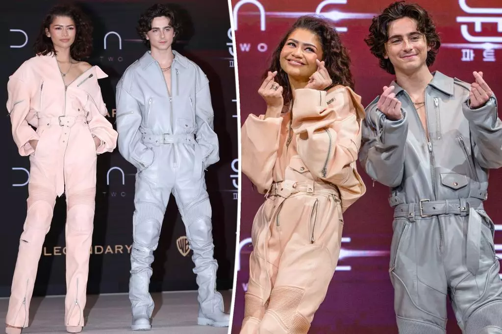 The Fashionable Duo: Zendaya and Timothée Chalamet Make a Statement on the Red Carpet