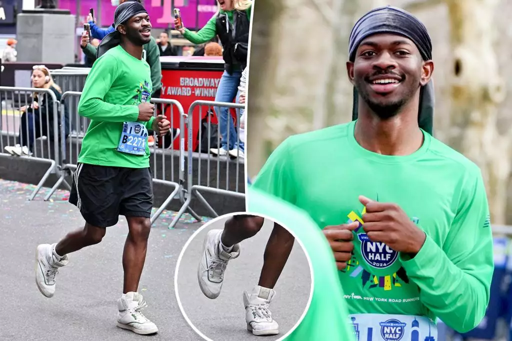 Lil Nas X Completes New York City Half Marathon in Coach High Top Sneakers