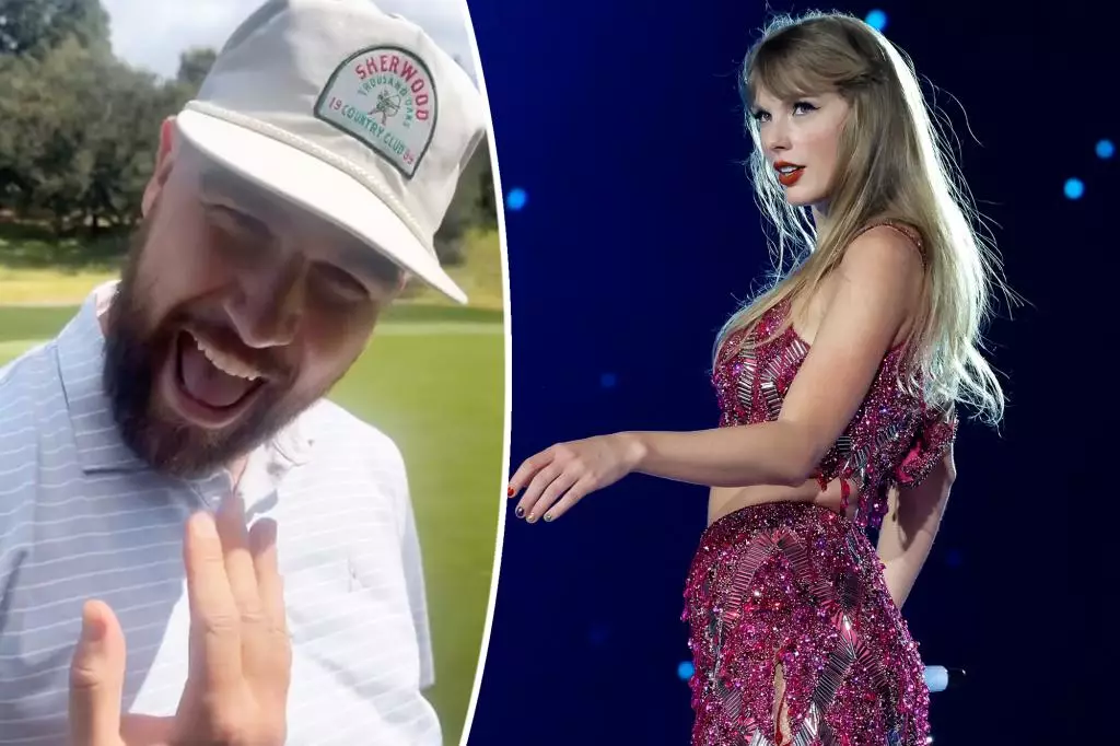 Travis Kelce Pays Tribute to Taylor Swift with Golf Outfit