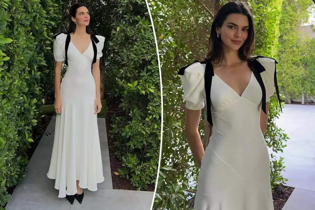 Celebrity Style: Kendall Jenner Dazzles in White Gown for Easter Celebration