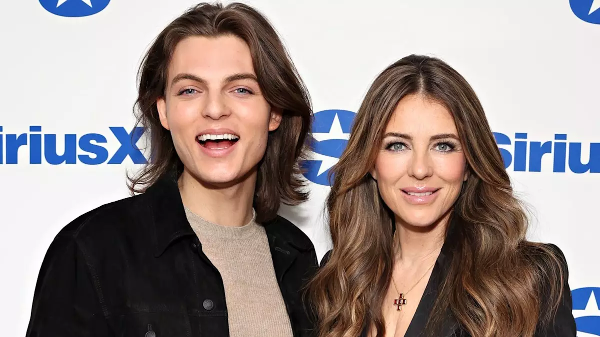Celebrity Collaboration: Elizabeth Hurley and Son Damian Take New York City by Storm