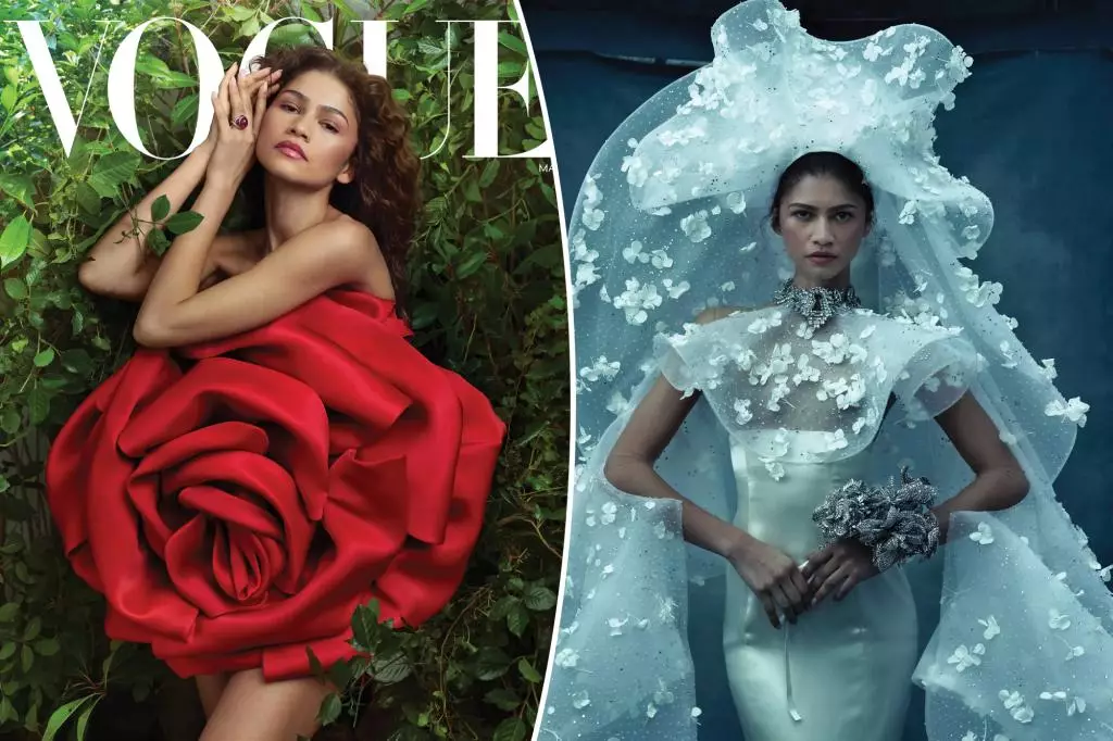 Zendaya Stuns in Schiaparelli Haute Couture Wedding Gown for Vogue Photoshoot