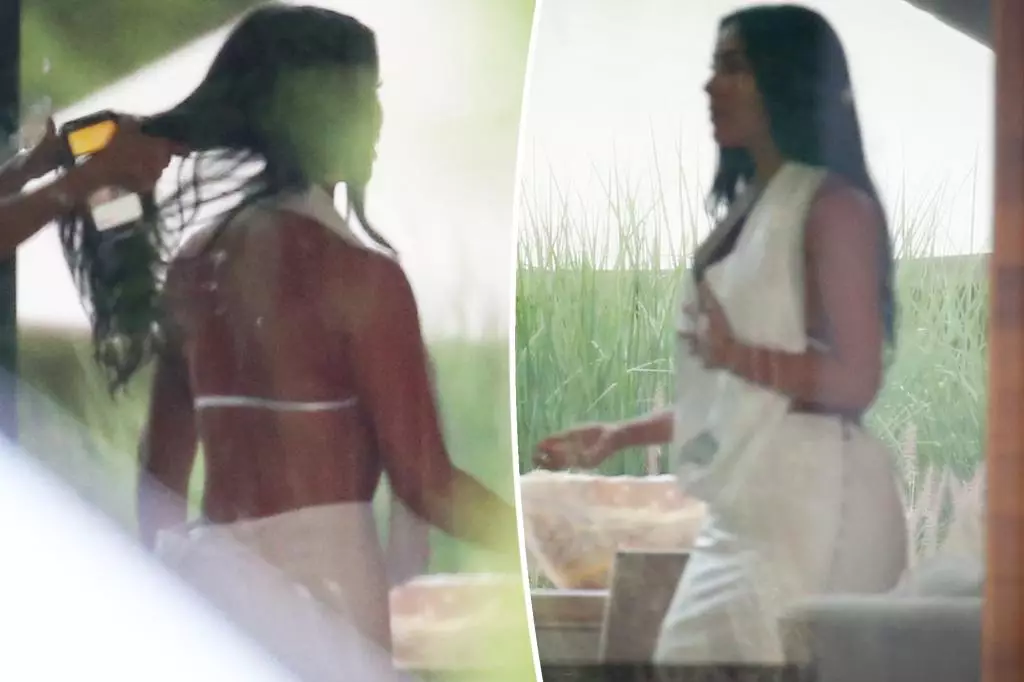 Kim Kardashian Stuns at Fourth of July White Party