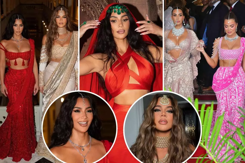 Kim and Khloé Kardashian Stun at Lavish Indian Wedding