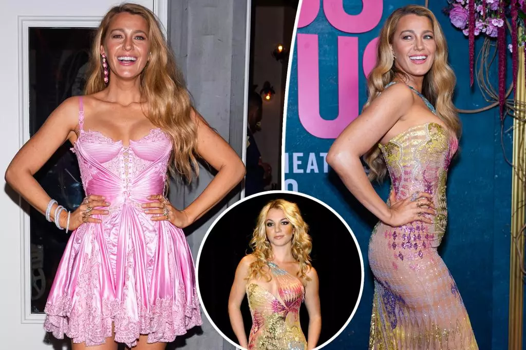 Blake Lively Steals the Show in Britney Spears’ Iconic Versace Gown