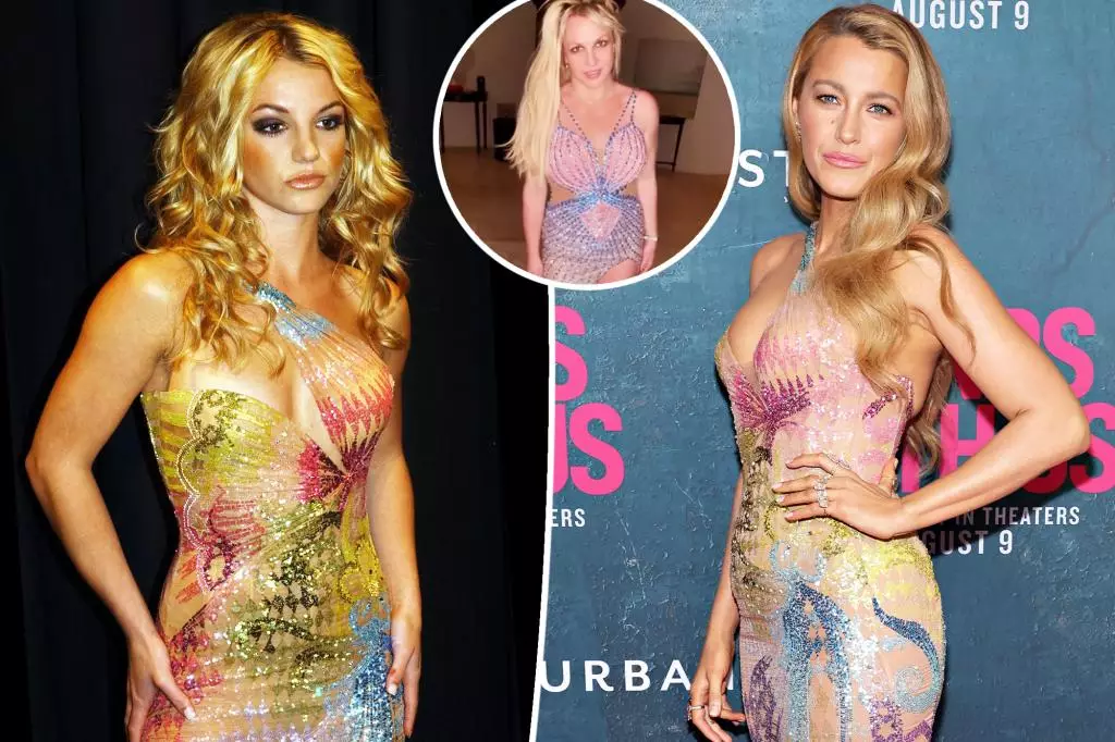 Britney Spears Responds to Blake Lively Wearing Her 2002 Versace Dress