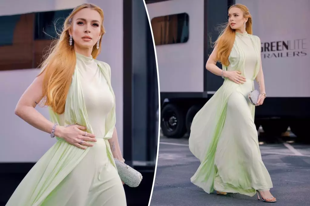 The Glorious Lime Green Dress: Lindsay Lohan Stuns at Disney Legend Awards