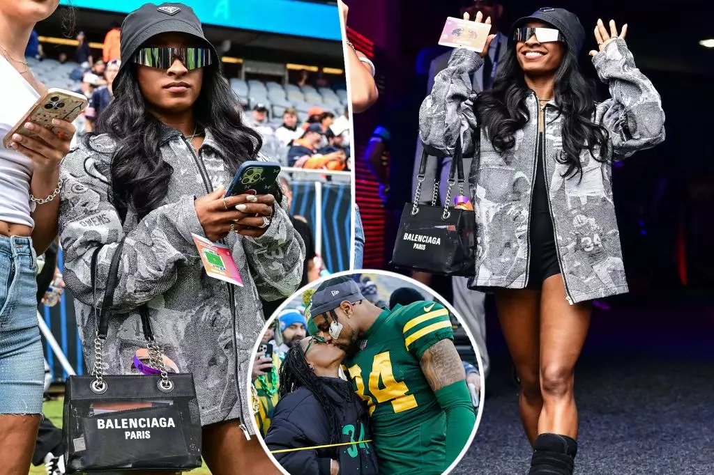 The Fashion Faux Pas of Simone Biles at a Chicago Bears Game