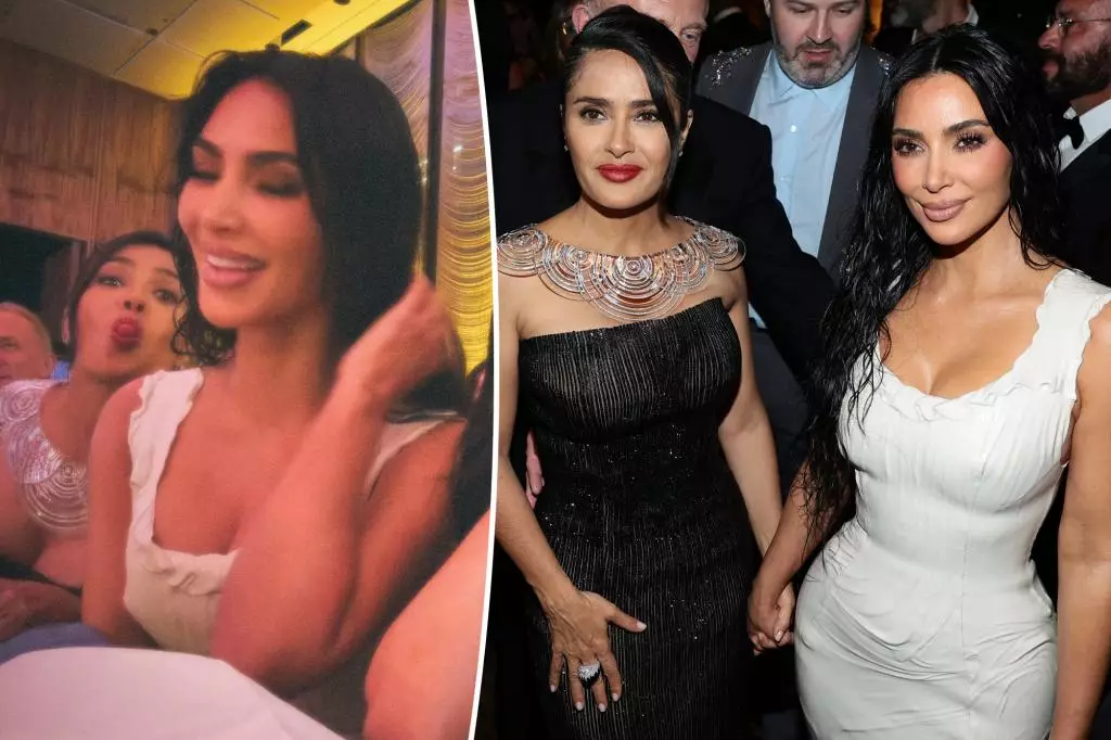 Salma Hayek and Kim Kardashian’s Fun Night at New York Fashion Week