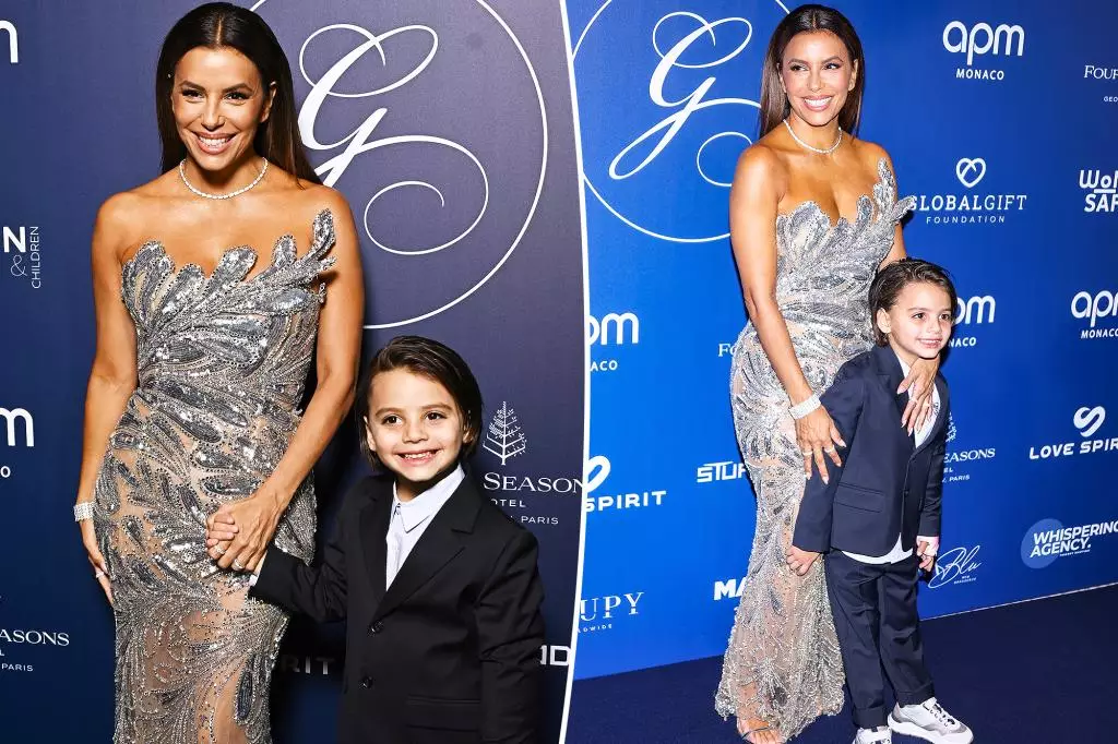 Eva Longoria: A Glamorous Evening with Santiago at the Global Gift Gala