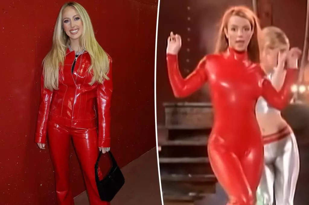 Brittany Mahomes Channels Britney Spears in Game-Day Fashion Statement