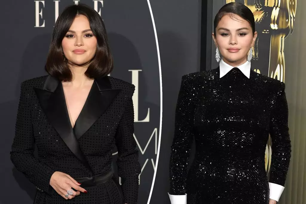 Selena Gomez: The Sparkling Monarch of Tuxedo-Inspired Fashion