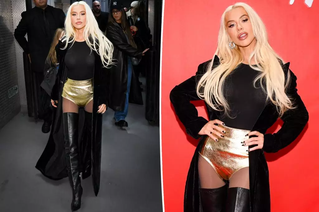 The No-Pants Trend: Christina Aguilera Stuns in Style