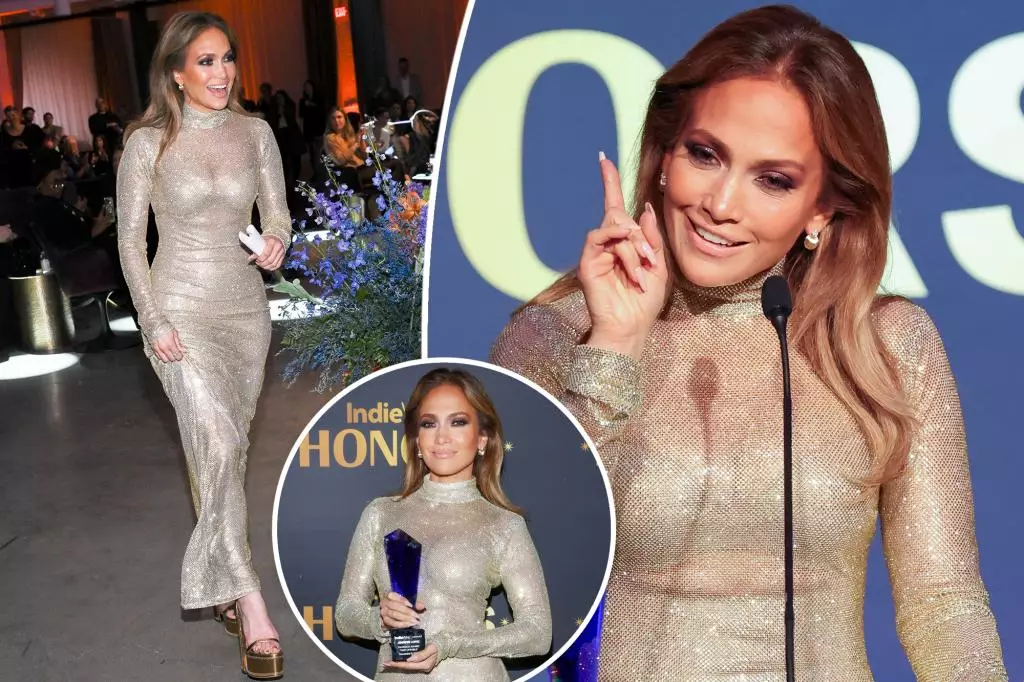 Jennifer Lopez Dazzles at IndieWire Honors: A Celebration of Individuality