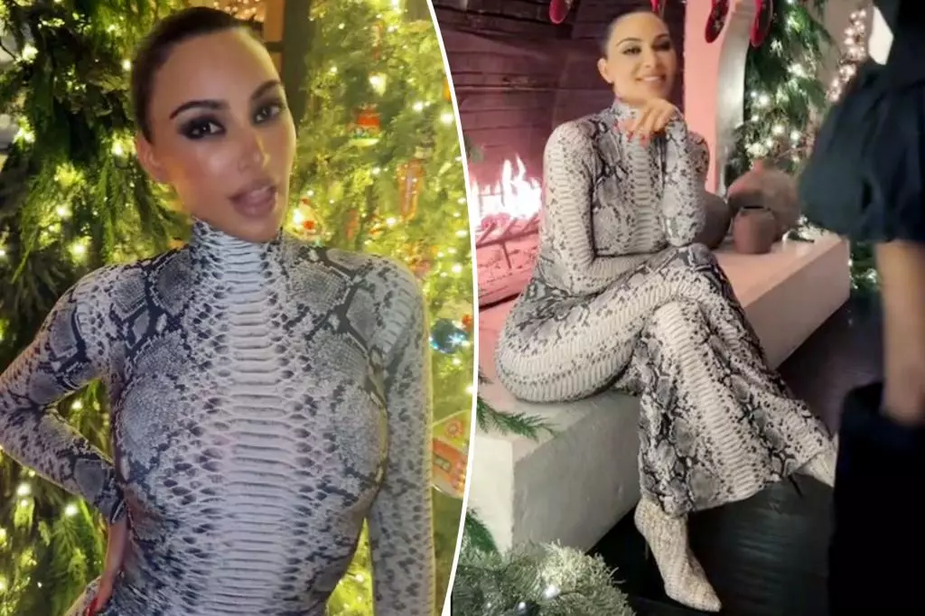 Kim Kardashian’s Christmas Eve: A Glamorous Affair in a Simplified Setting