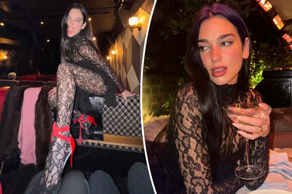 Dua Lipa Stuns in Lace While Sparking Engagement Rumors