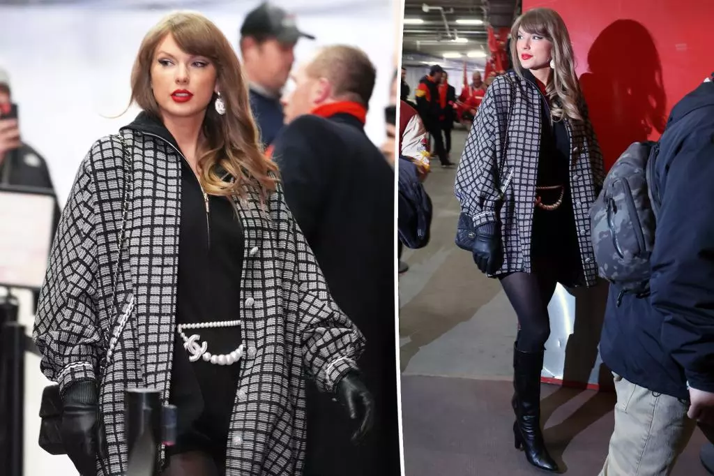 Taylor Swift’s Fashion Statement: A Blend of Glamour and Team Spirit