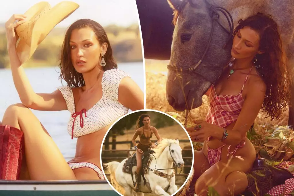 Bella Hadid Unveils Unique Cowgirl-Inspired Swimwear Collection with Frankies Bikinis