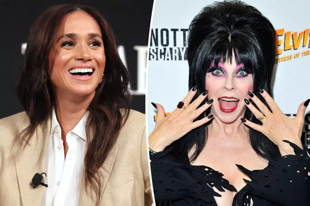 The Enigmatic Interplay of Fame: Elvira’s Playful Jab at Meghan Markle