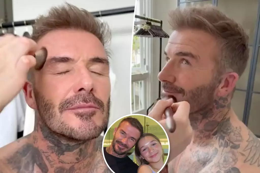 The Charming Makeup Extravaganza of Harper Beckham