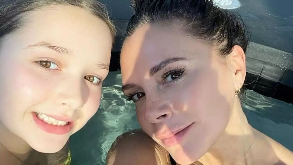 Radiant in Style: Harper Beckham’s Dazzling Support for Victoria